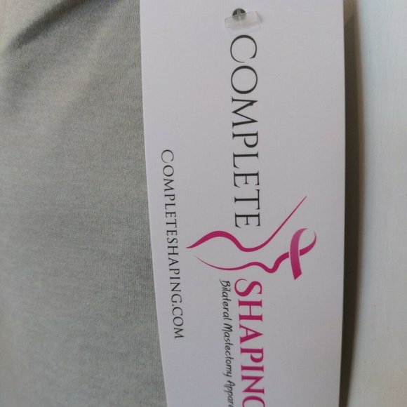 Mastectomy Camisole with Integrated Prosthetics, Medium w C Cup, NWT, Oat, Cut-O - Picture 4 of 9